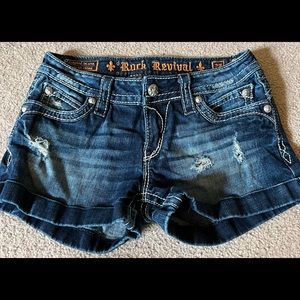 Rock Revival Denim Shorts - Size 28